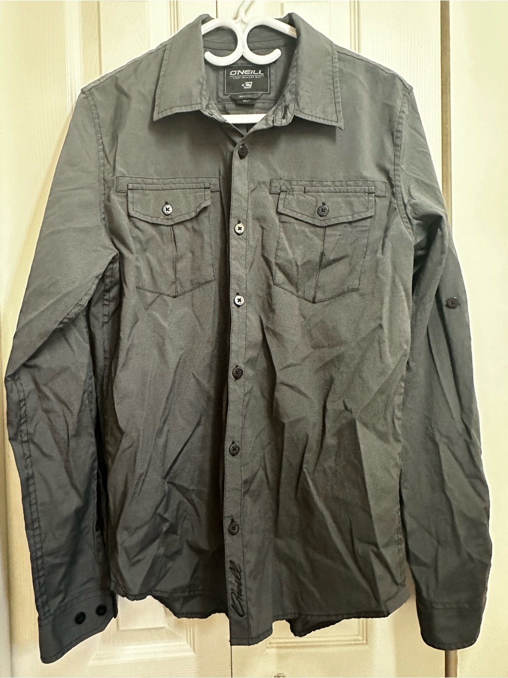 O'Neill Men's Dark Gray Lightweight Shirt Jacket #39